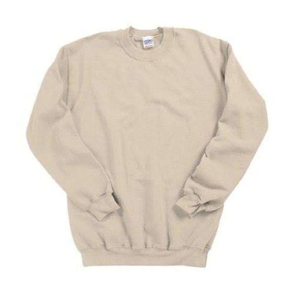 Handmade Gildan Unisex Beige Graphic Crewneck Sweatshirt - Picture 3 of 3